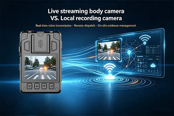 Live streaming body camera VS. Local recording camera